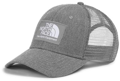 The North Face Mudder Trucker Hat - Classic Fit, Moisture-Wicking Snapback for Men & Women, Casual Hiking Ball Cap, TNF Medium Grey Heather, One Size