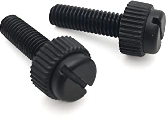 Black Nylon Knurled Thumb Screws M3 5-25mm 50 / 8mm