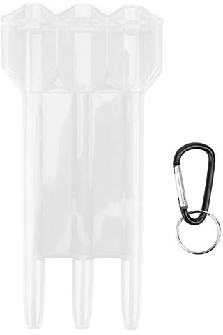 Scatola Per Freccette, 17X8.5cm ABS Trasparente Custodia Per Freccette Con Fibbia Di Bloccaggio Bianco/Nero/Rosso/ Giallo Supporto Per Freccette Custodia Per Esterni Per Tutti I Di Freccette (bianco)