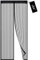 YRH Magnetic Fly Screen Door - Heavy Duty Self-Sealing Mesh,Powerful Magnets and Full Frame Magic Tape,No Drill Installation,Automatically Closes (110x210cm, Black)