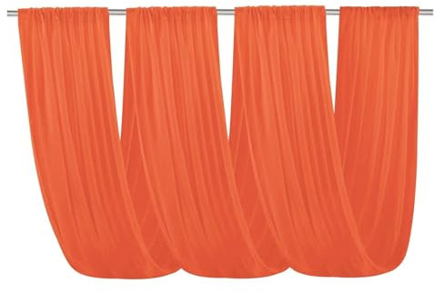 IUVYTA 73x300cm Tende da soffitto Arco for Matrimonio Tessuto Drappeggiato Tende Trasparenti for Cerimonia di Festa Tende da soffitto for palcoscenici per Matrimoni(Color1)