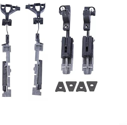 Kit de reparación panorámica de rieles de techo corredizo para Mercedes Clase C W205 GLC X253 GLE C292 8 piezas de zapatas delanteras y traseras compatibles con 604836865 604836866