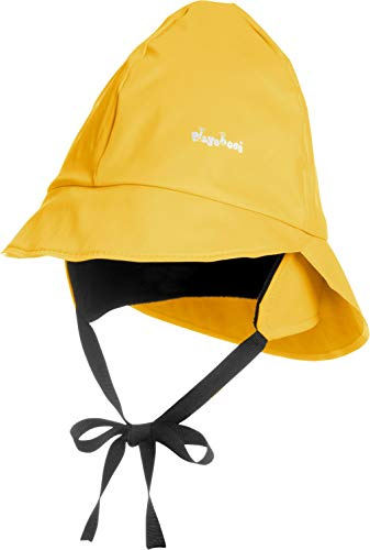 Playshoes Cappello Antipioggia Foderato, indumenti antipioggia per cappelli antipioggia antivento e impermeabili Unisex - Bambini e ragazzi, Fodera In Cotone Giallo, 47