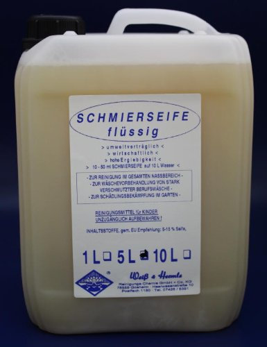 Wasserrose® 6 Liter SCHMIERSEIFE FLÜSSIG GOLDSCHMIERSEIFE Made IN Germany