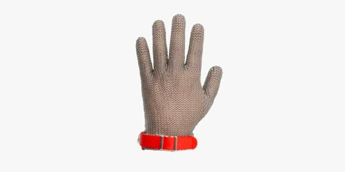Arcos Guantes de Protección - Guante de Malla Guante de Protección - Acero Inoxidable Size M 250 mm - Color Gris