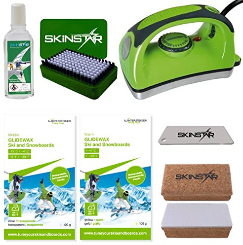 Wintersteiger Skiwax Set Skiwachs Starter Set mit Belagsreiniger 7- teilig