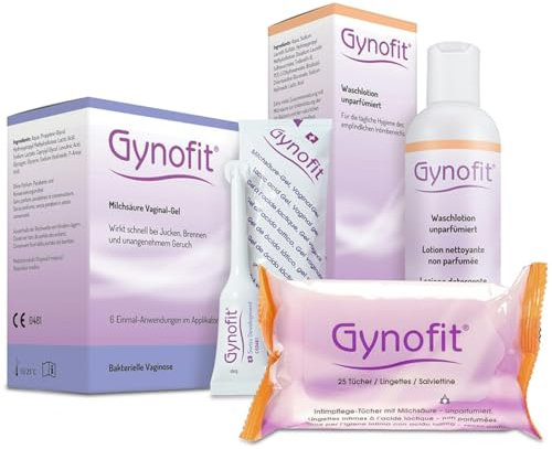 Gynofit Intimpflege Sparset (6x5ml/25 Stk./200ml) - Das komplettset für perfekte Intimhygeiene mit attraktivem Preisvorteil