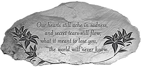 Cathedral Art Gedenkstein für den Garten Gartenstein, Hochwertiges Metall, Silber, One Size