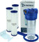FILTROTECH Wasserfilter 10 Anschluss 1 für Hauswasserwerk GartenPumpe Vorfilter Nachfilter mit 3X Filtereinsatz