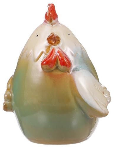 VOSAREA Spardose Kinder Tiere Keramik: Spardose Huhn lustig Klein Sparschwein - Porzellan Sparschwein als Huhn Klein Sparbüchse für Mädchen Jungen Geschenk Zuhause