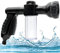 Garden Foam Spray Gun, 8 Patterens Adjustable Foam Garden Sprayer with Soap Dispenser, High-Pressure Hose Attachment with Reservoir for Lawn/Garden Watering Car Washing Pet Bathing Fertiliser Black