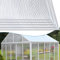 Jopassy 14 STK Hohlkammerplatte, Stegplatten Doppelstegplatten aus Polycarbonat, Hohlkammerplatten 4mm Stärke, für Garten, Gewächshaus & Modellbau (60,5 x 121 cm) Weiß