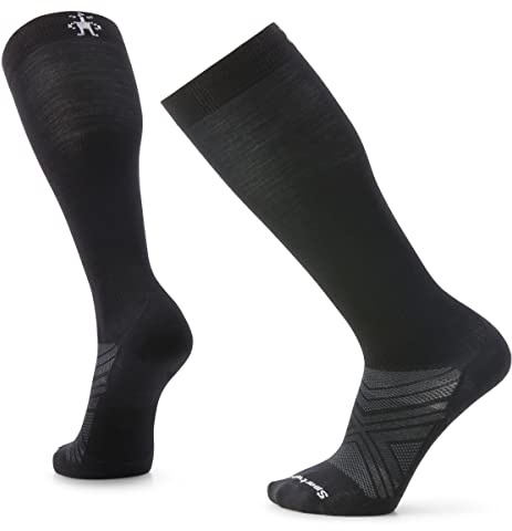 Smartwool Ski Zero Cushion Over The Calf Socks For Men and Women Black XXL