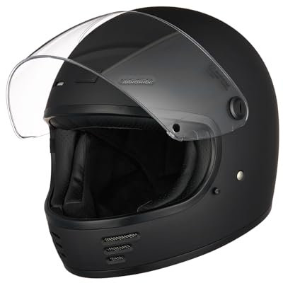 ORIGINE Casco Moto Integrale Casco Vintage Retrò con Visiera ECE