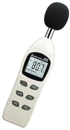 Folisila Medidor de Nivel de Sonido Digital AZ8925, decibelímetro duradero/40 dB ~ 130 dB/45 dB ~ 130 dB