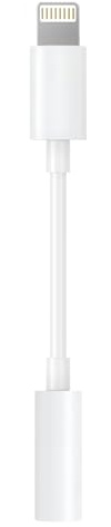 Apple MFi Certified Lightning to 3.5mm Headphone Jack Adapter -Premium Audio Quality & DAC Chip for Music Listening Car, Gym, Home Office, Compatible with iPhone 14/13/12/11/X/8/7 1Pack (White)