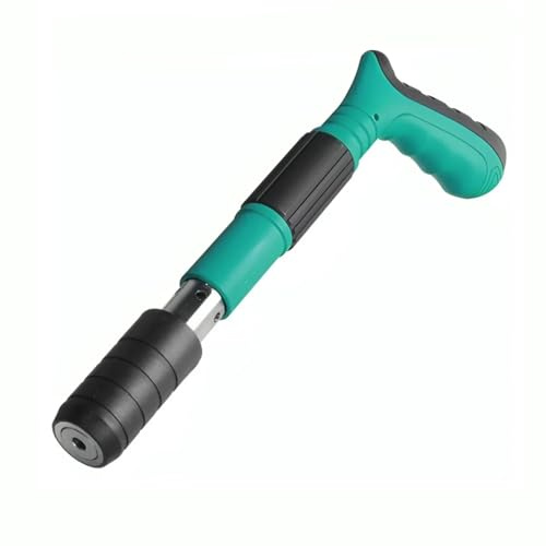 Mediawave Store Chiodatrice Manuale - Pistola Sparachiodi per Chiodi Tondi e Rivetti in Acciaio ad Aria Compressa - Spara Chiodi per Cemento, Ferro e Legno