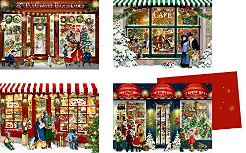 Mini-Adventskalender – Nostalgische Läden: (4 Motive x 6 Ex.)