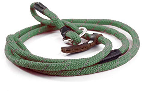 Gee Tac Figure of Eight Soft Hi Viz Dog Lead - GREEN