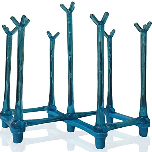 Retractable Cup Drying Rack for Drinking Bottle Drying Rack Drinking Drying Dranier for Bottle Dishes Holder Dryer Plastic Mug Tree Cup Stand Tray Holder for Kitchen Countertop,Office(Random Colours)