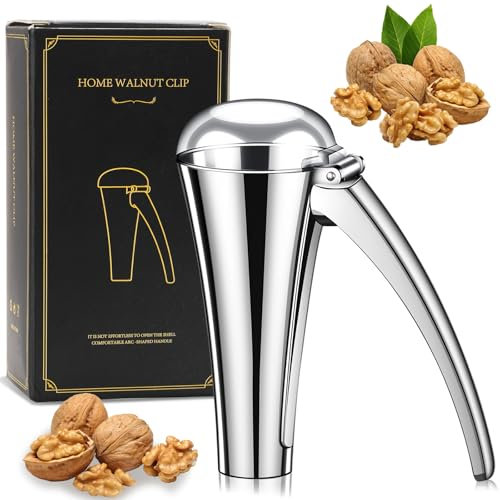 Drado Casse Noix, Casse-Noisettes avec récipient, Ouverture de la Coquille d'une Seule Main, Prise en Main Confortable pour Noix de Pécan, Noisettes, Amandes, sans Risque de Renversement