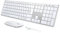 seenda SKM64-3 Bluetooth Tastatur mit Maus, Wiederaufladbare Dualmodus USB & Bluetooth Tastatur aus Metall, Ultradünne Leise Tastatur Maus Set kabellos für PC/Tablet/MacOS, QWERTZ Layout(Weiß)
