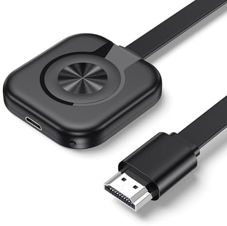 Wireless HDMI Dongle, Miracast HDMI Display Dongle 1080P WiFi Display Receiver, Kompatibel mit iPhone/iPad/iOS/Android/Windows/Mac/Streaming TV/Monitor/Projektor, Unterstützt Airplay/Miracast/DLNA