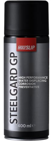 MOLYSLIP Steelgard GP Spray 400ml - Corrosion Protection Spray & Rust Prevention Clear Spray for Metal – Corrosion Inhibitor Spray for Metalwork, Tools, Bikes, Car, Motorcycle Anti Rust Spray