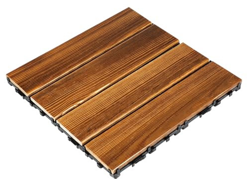 NUOBESTY Piastrelle Per Terrazze in Pavimenti Ad Incastro Per Esterni Pavimenti in Per Balconi Piastrelle Autobloccanti Per Patio