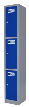 The Workplace Depot Metal PPE Storage Locker, 3 Door | Metal PPE Storage Lockers, 1-6 Door Heavy Duty Clothes Locker for Gym, Office, School & Staff Changing Rooms (3 Door).