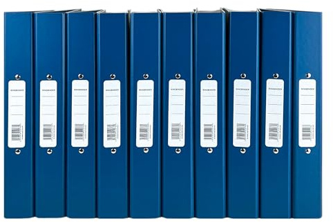 A4 Glossy 2-Ring Binder Files School Work Office 40mm Spine File Organiser