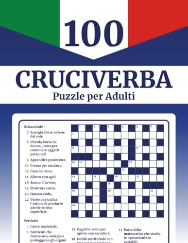 100 Cruciverba per Adulti: Enigmi Divertenti per Allenare la Mente e Passare il Tempo: Grandi caratteri, soluzioni incluse – Giochi di parole rilassanti per adulti e anziani