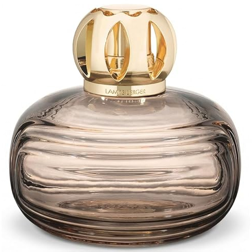 MAISON BERGER – Enigma Lampe Berger – Art Deco 2-in-1 Odor-Neutralizing and Fragrance Catalytic Lamp, 386 mL / 13.05 fl oz – No Fragrance Included – Made in France (Brown)