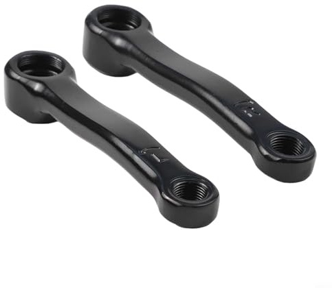Smarbettiy Pedivella quadrata in ferro da 127 mm, per bici da fitness indoor, set di manovella sinistra e destra (sinistra + destra)