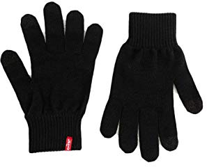 Levi's Ben Touch Screen Gloves, Guantes Unisex adulto, Negro (R Black 59), S