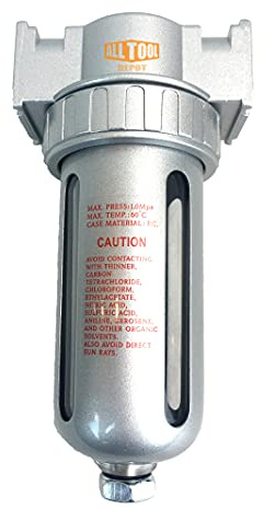 Filtre à air comprimé NPT 1,27 cm - Filtre déshydratant - Séparateur d'humidité et d'eau