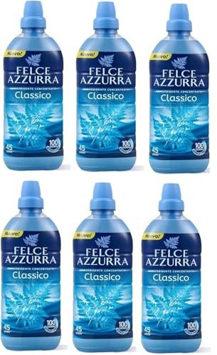 6x PAGLIERI Felce Azzurra Weichspüler Konzentrat Duftende Classico 600ml