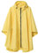 SaphiRose PONCHO Imperméable Poncho avec Capuche Zip pour Adulte Jaune, Taille unique