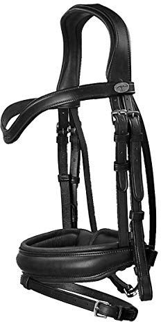 Dy'on Bridon Dressage Crank Flash Medium - Black - COB