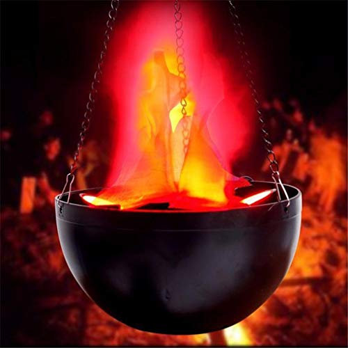 SLS SHOP Lampada fuoco simulato finto per interni lume faro per casa