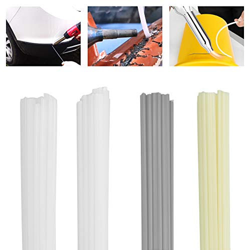 KBNIAN Varillas para Soldar ABS/PVC/PE/PP, 50 Piezas de Varillas de Soldadura de Plástico, Varillas de Plástico para Soldar de 4 Colores Materiales para Soldadura de Plástico (Longitud de 200mm)