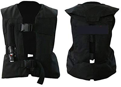 Kinder Reitweste Airbag Weste Radfahren Airbag Weste Die Rückseite hat eine Schutzplatte, und das Steckdesign ist einfach zu justieren den Komfort geeignet für Reiten, Motorradfahren.