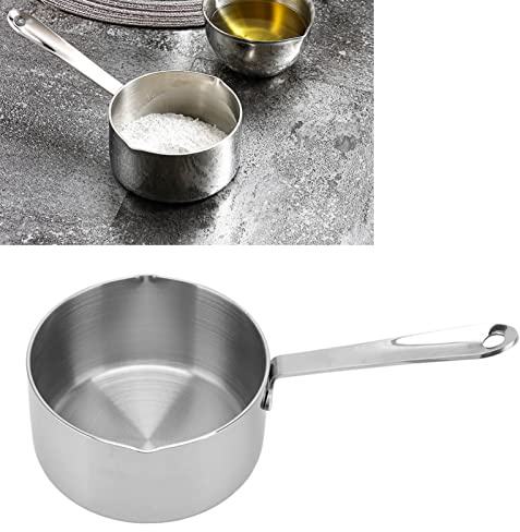 Topyond Stainless Steel Milk Pan, 500ml, Double Infusion Port, Induction Compatible, Gas and Electric Hob Suitable, Dishwasher Safe, Versatile Cooking Pot forSoups, Sauces, Porridge & Milk
