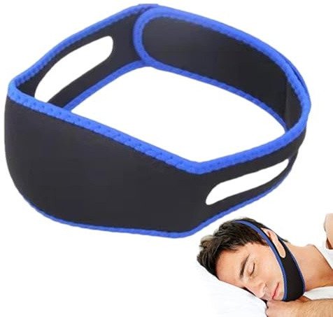 Yjkedfh Sluta snarka käkrem, käkrem för att sova - Snarkstoppande huvudrem | Stängd mun Anti-Snore Hakband Damhuvudrem Justerbar, elastisk sovhjälp