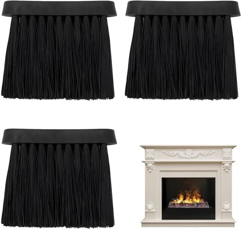 3 spazzole di ricambio per camino, scopa per camino, scopa di ricambio per posate da camino, set di ricarica per la pulizia della casa e del camino