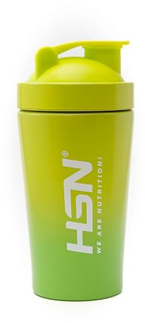 HSN Shaker We Are Nutrition! Acero Inoxidable | 500ml | Verde | Vaso Mezclador con Óptimo Sistema de Mezclado en la Tapa (BPA Free) | Cierre Anti-Fugas | Sin Olores | Fácil Limpieza