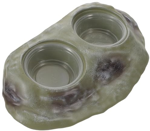 ORFOFE Ciotola Per Bere Lucertole Stazione Di Alimentazione Per Rettili Ciotola Per Mangiare Gechi Mangiatoia Per Gechi Per Cibo Per Uccelli
