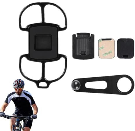 Generisch Supporto per smartphone da bicicletta, universale, regolabile, per manubrio, per ciclismo, pendolarismo, navigazione, videochiamate, streaming live