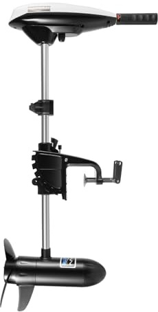 Motore Elettrico Fuoribordo 660W 12V 29,5KG, Motore Elettrico per Barca | Fuoribordo | Motore per Barca con 5 Marce Avanti & 2 Indietro, Capacità di Carico 600kg, Altezza Regolabile
