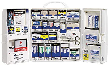 First Aid Only 1001-FAE-0103 Large SmartCompliance First Aid Kit, 209 Pieces, OSHA Compliant, Plastic Case